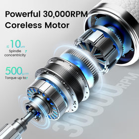 L'UGX nail drill delivers low vibration and quiet operation for comfortable sessions.
