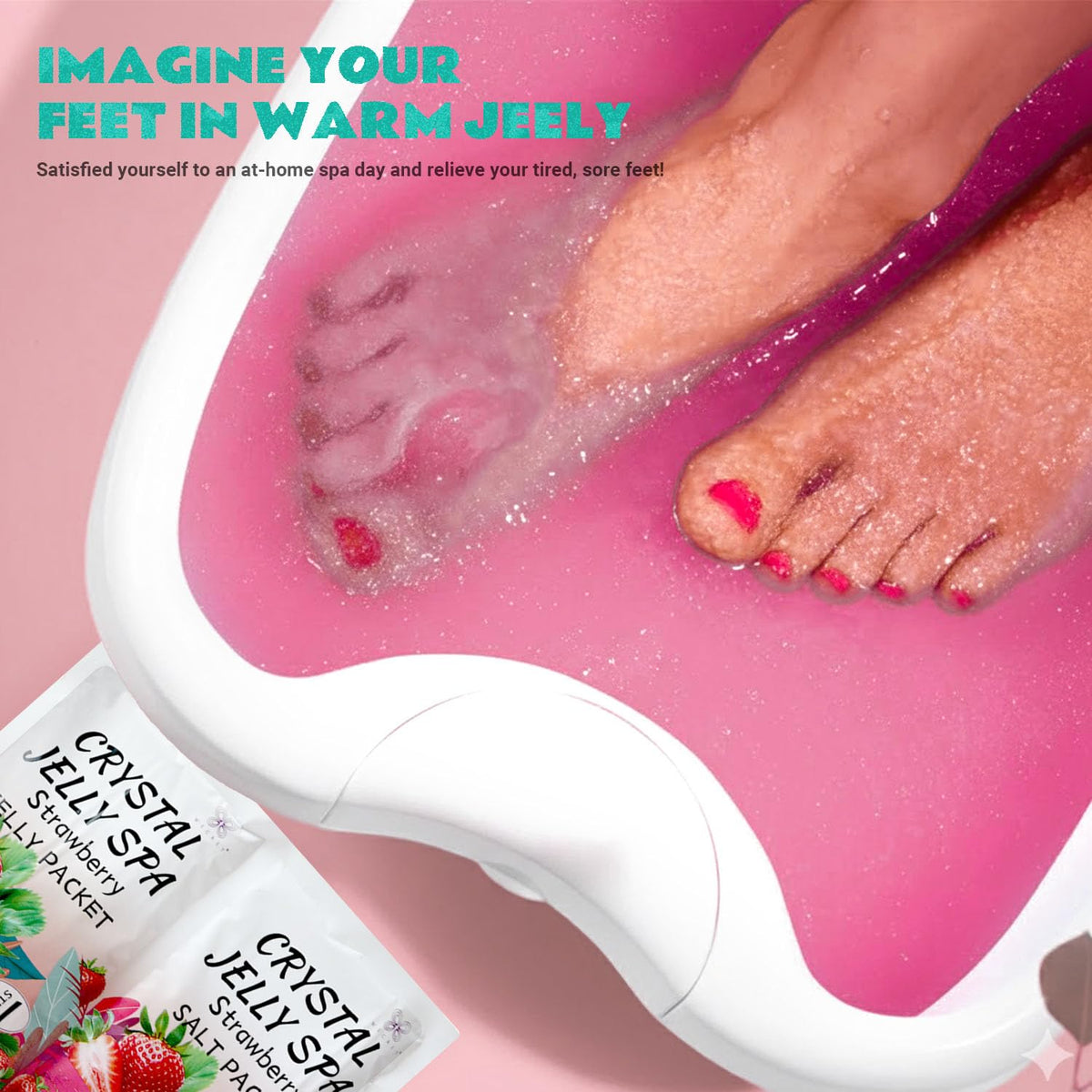 LUIFAC Lavender aroma relaxes tired feet during a soothing soak