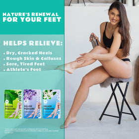 LUIFAC green tea foot soak revitalizing tired feet with fresh aroma