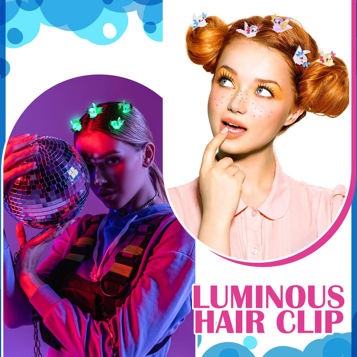 Luinabio axolotl hair clip makes a delightful gift for festivals and celebrations.