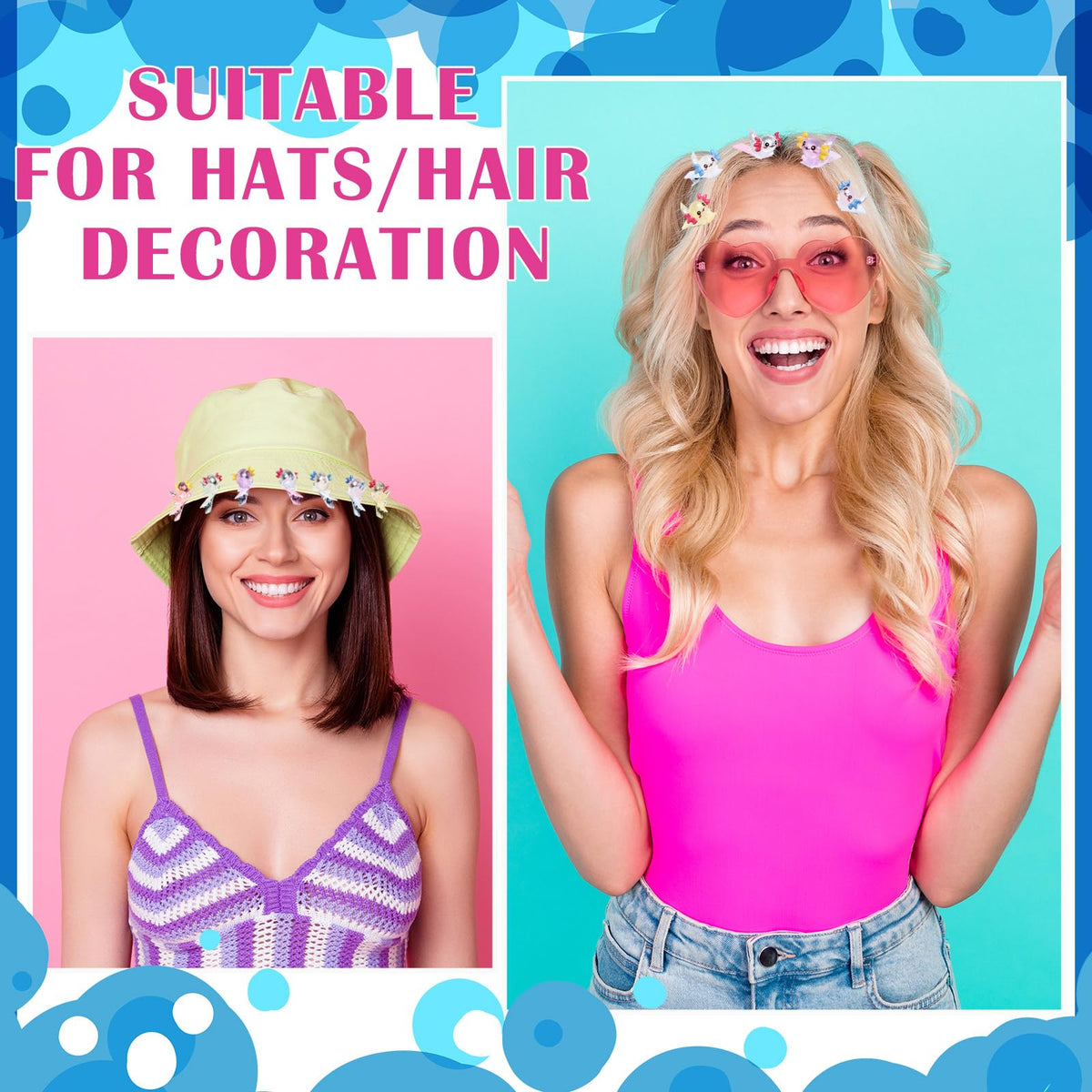 Luinabio axolotl hair clip is lightweight yet durable for portable fashion.
