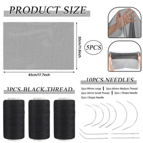 Luinabio black wax thread 120 m for durable, tidy stitching.