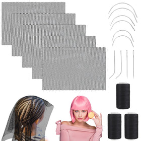 Luinabio hair net 12x18 inches for reliable wig sewing and extensions.