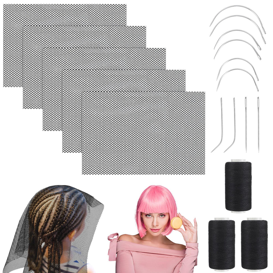 Luinabio hair net 12x18 inches for reliable wig sewing and extensions.