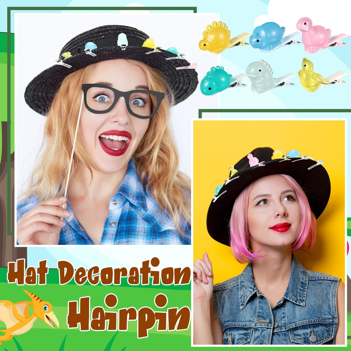 Luinabio packaging presents gift-ready dinosaur clips for friends
