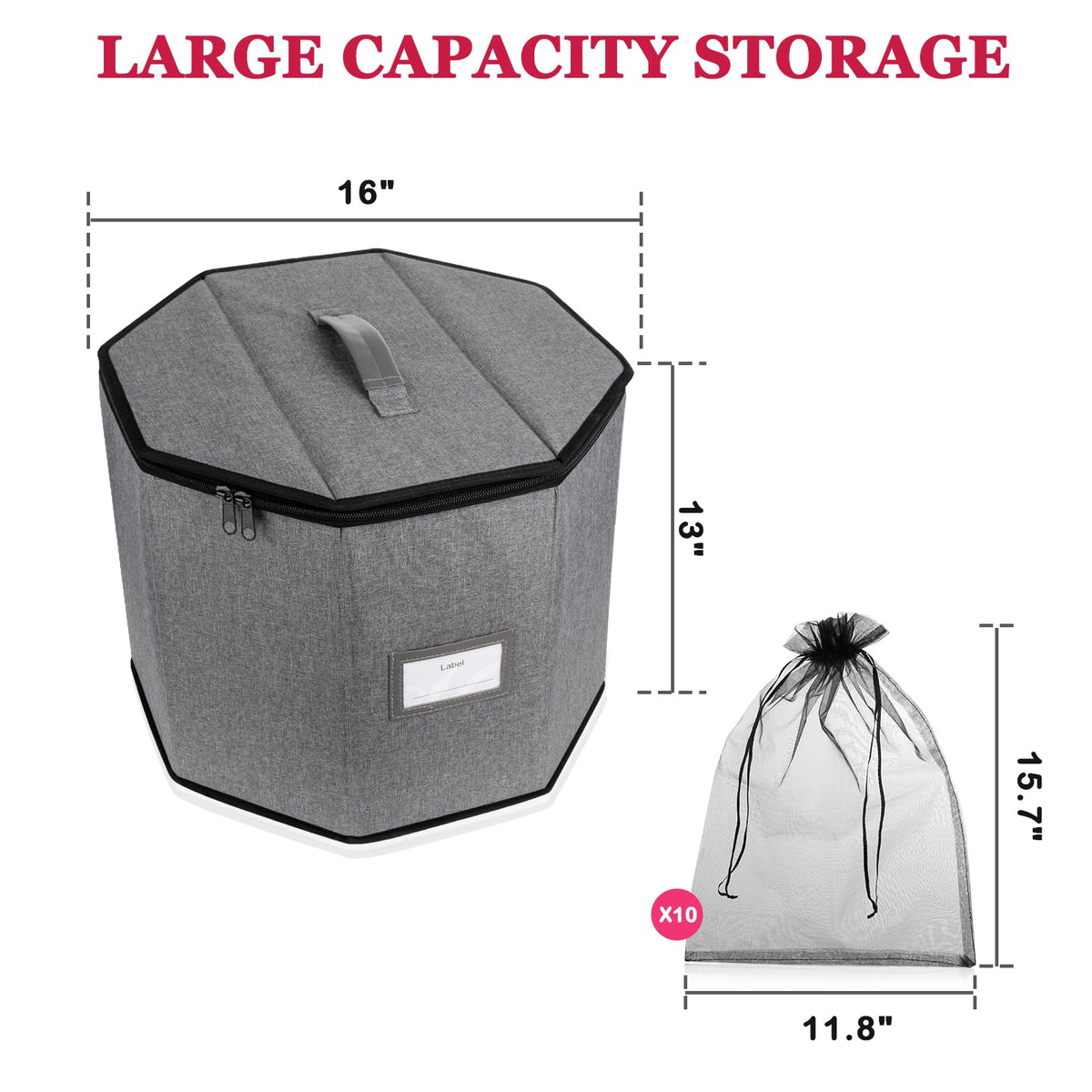 Lukeline wig storage box in a dorm or studio demonstrates versatile storage