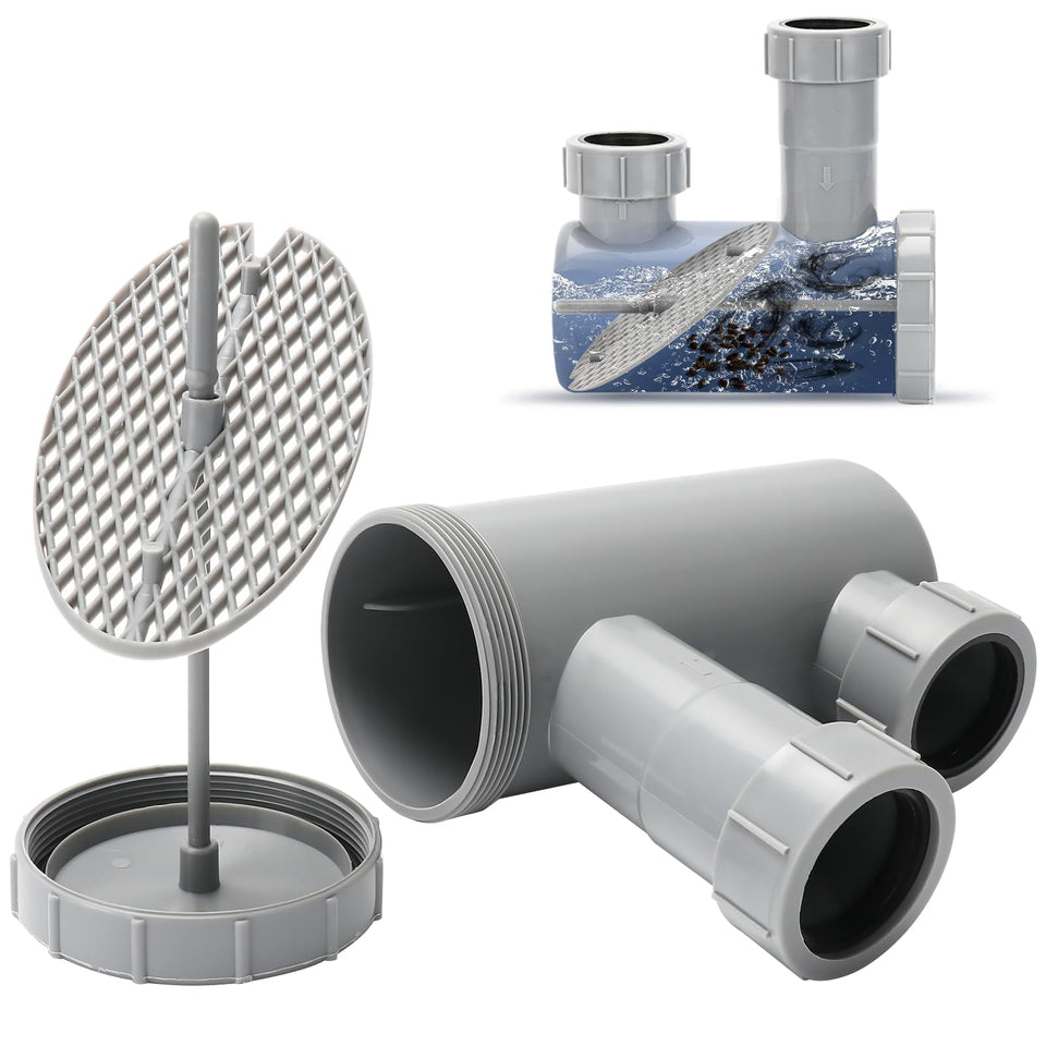 LukLoy universal P-trap for 1-1/2-inch salon sinks, easy fit and preparation.