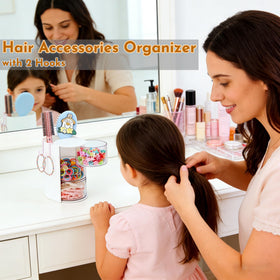 Lukzeezo multi-function organizer stores brushes, ties, makeup, and desk items.