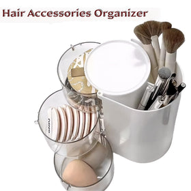 Lukzeezo rotatable organizer offers 180-degree access for quick retrieval.