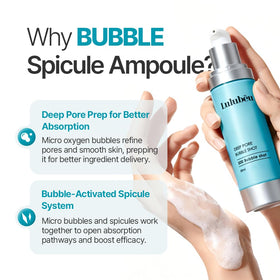 LULUBEU Crystal Spicule Ampoule detail emphasizes micro-channel delivery for better absorption.