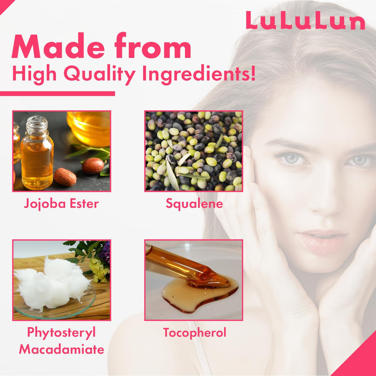 Lululun 32EA fermented rice essence triple-layer sheet for good absorption.