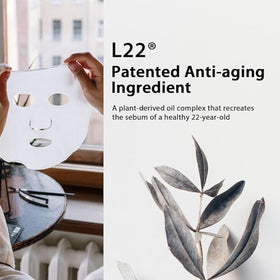 Lululun green tea catechin peptide mask close-up supports even tone and refreshed look.