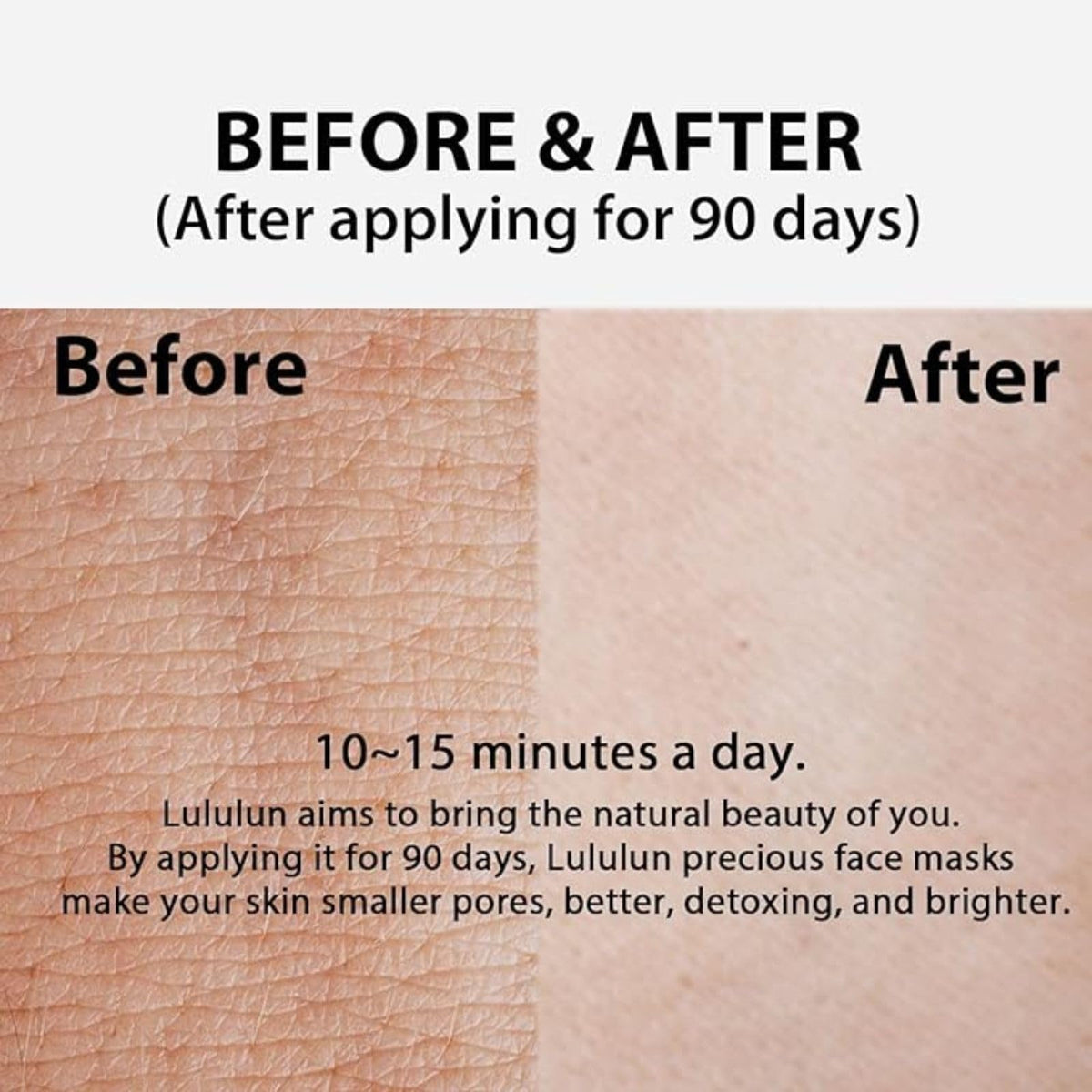 Lululun nano-serum technology hydration sheet emphasizes deep penetration and plump skin.