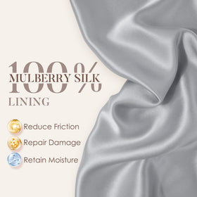 LULUSILK adjustable-strap sleep cap ensures secure, comfortable all-night fit.