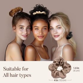 LULUSILK bed-time-use image, comfortable night wear protecting your hair.