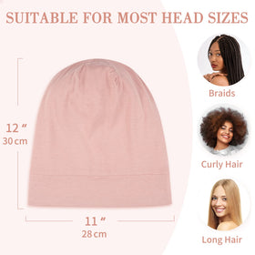 LULUSILK bonnet with toss and turn design stays in place