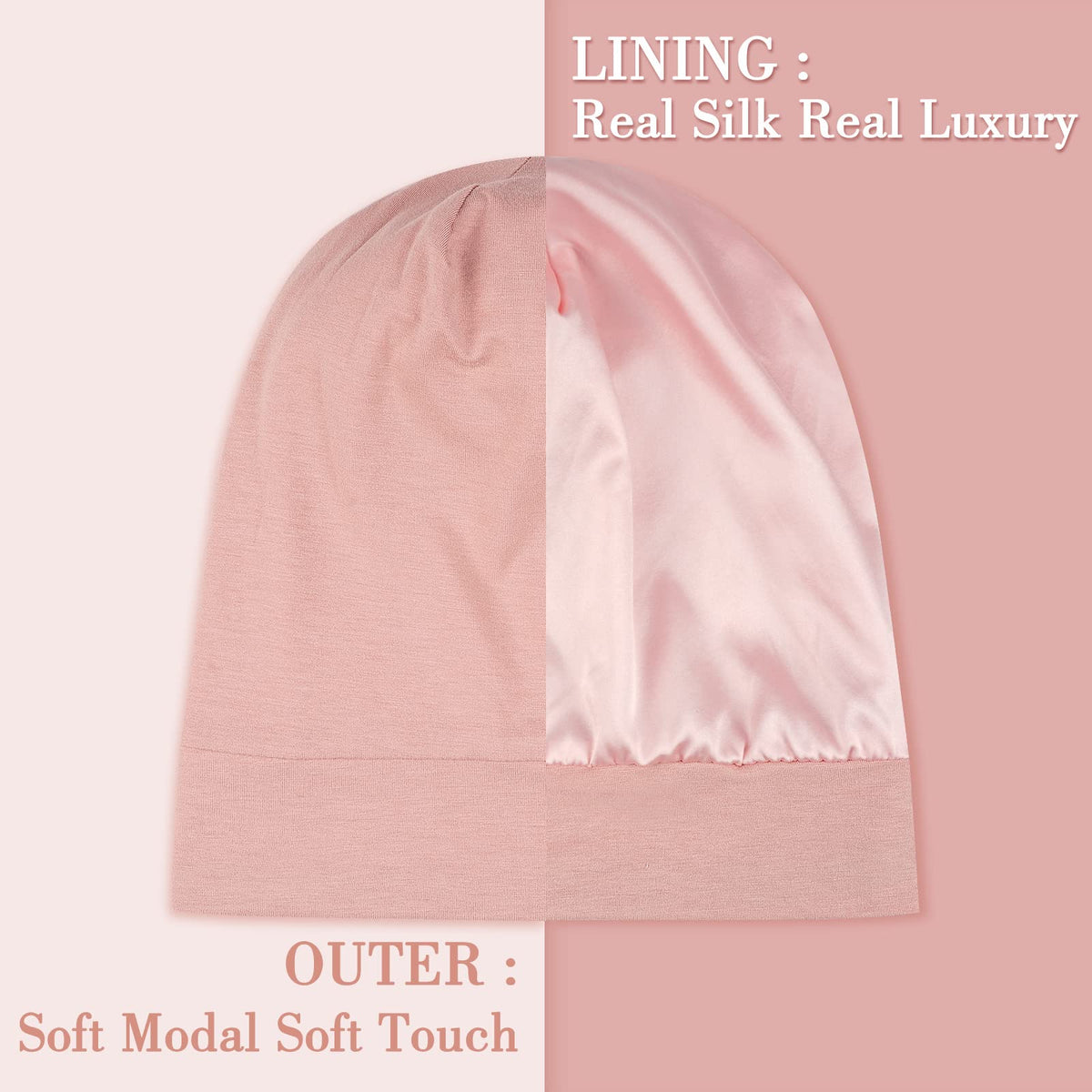 LULUSILK silk bonnet closeup shows adjustable buckle for secure night wear