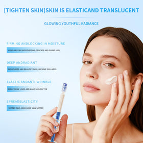 Lumazo Elastic Essence texture application demonstrating quick absorption without shine.