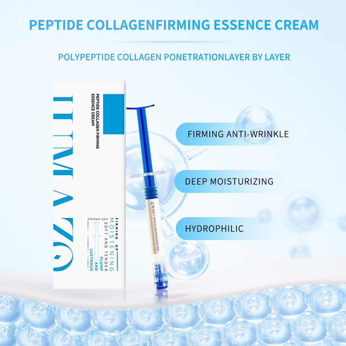 Lumazo Lightweight absorbent cream in use portrait showing effortless blend.