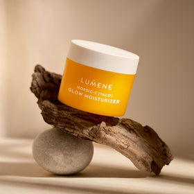 Lumene Nordic-C Valo with Arctic cloudberry extract for antioxidant glow.