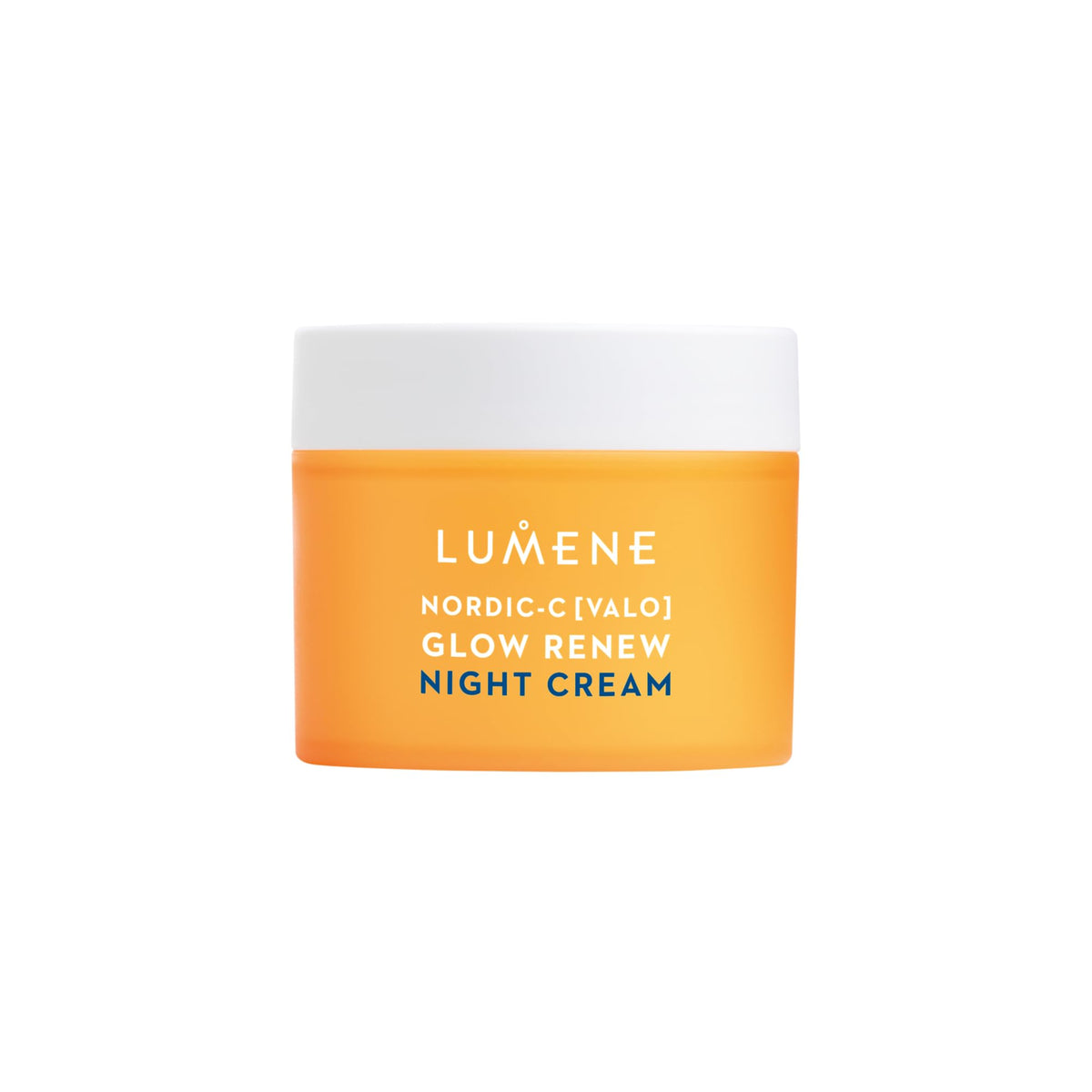 Lumene Nordic-C Valo Glow Renew night cream in a jar for overnight hydration