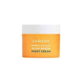 Lumene Nordic-C Valo Glow Renew night cream in a jar for overnight hydration