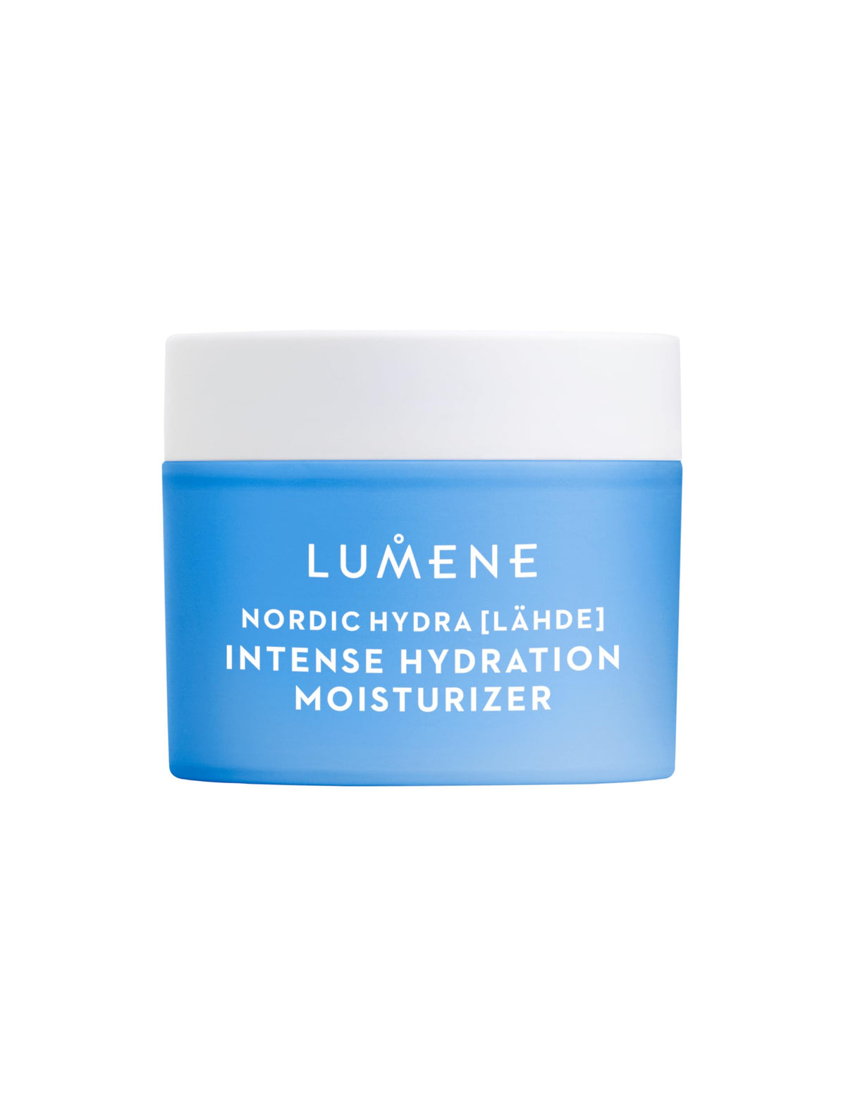 Lumene Nordic Hydra Intense Hydration jar delivers long-lasting moisture for all skin types.