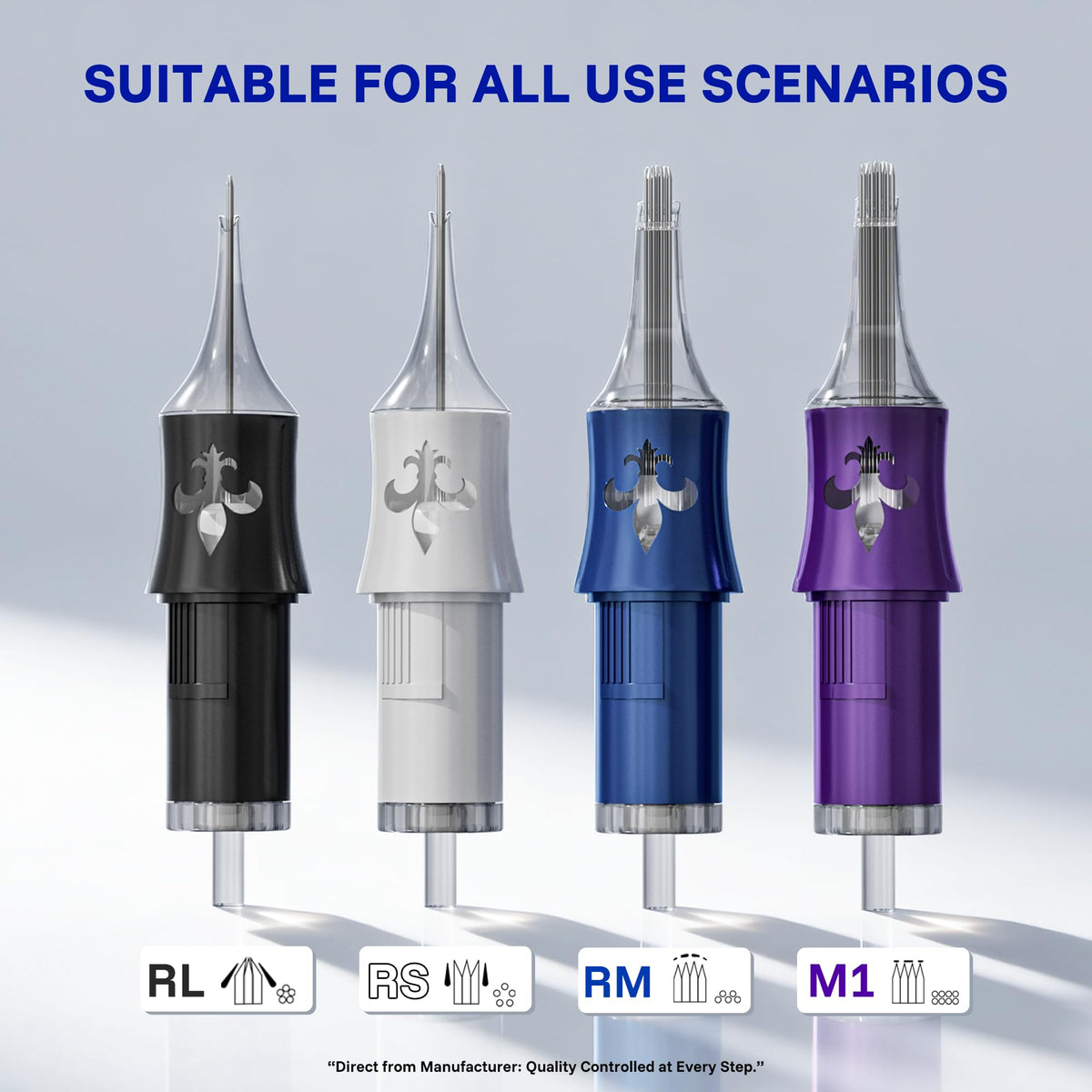 LumenTip universal compatibility with most rotary, wireless, coil machines and grips