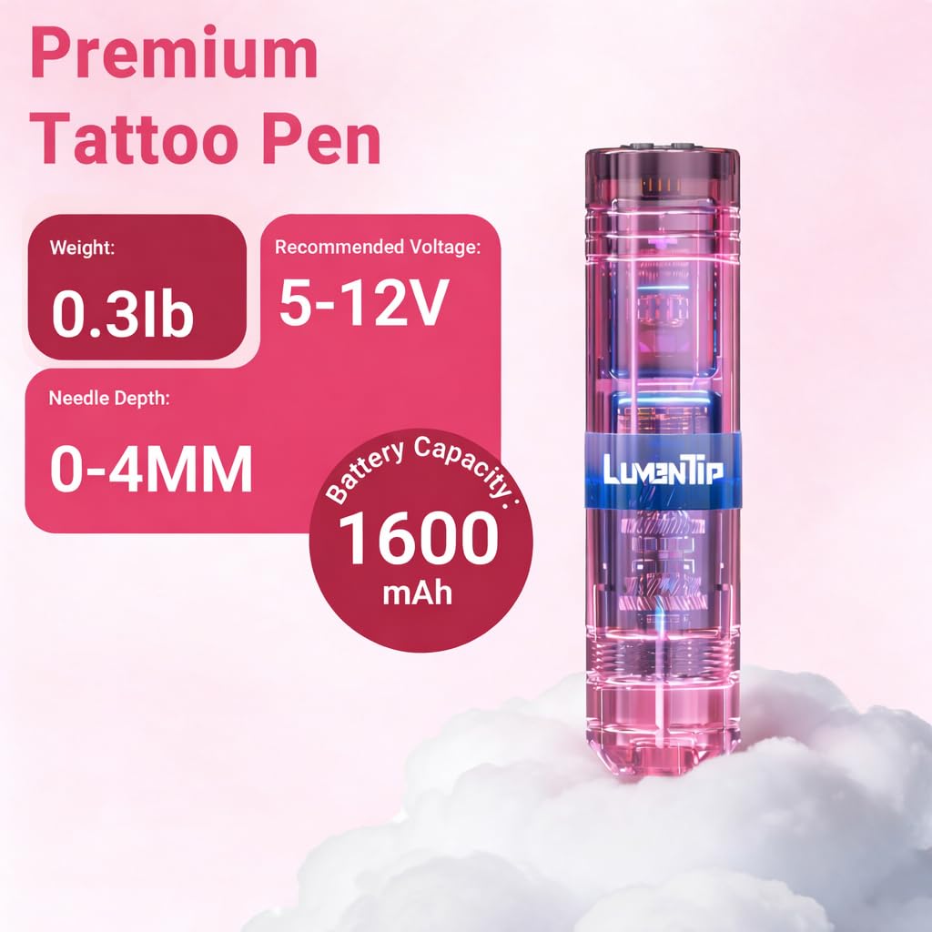 LumenTip rotary pen in hand showcasing ergonomic grip