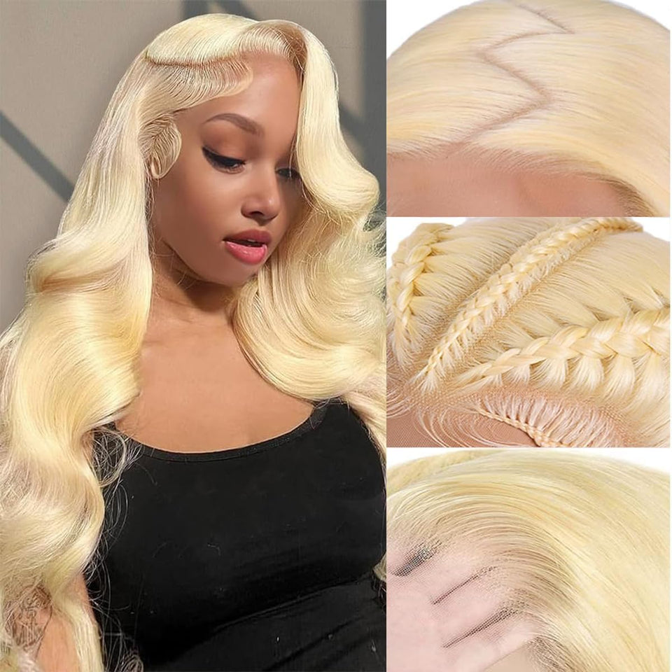 LUMIERE 613 lace front wig with bleached knots for a natural scalp appearance.