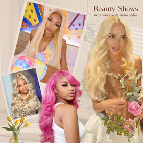 LUMIERE deep part lace front enables center or side parts with ease.