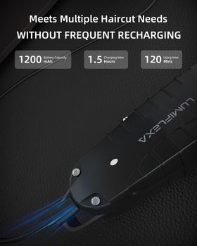 Lumiflexa Pro trimmer operates quietly for peaceful grooming.