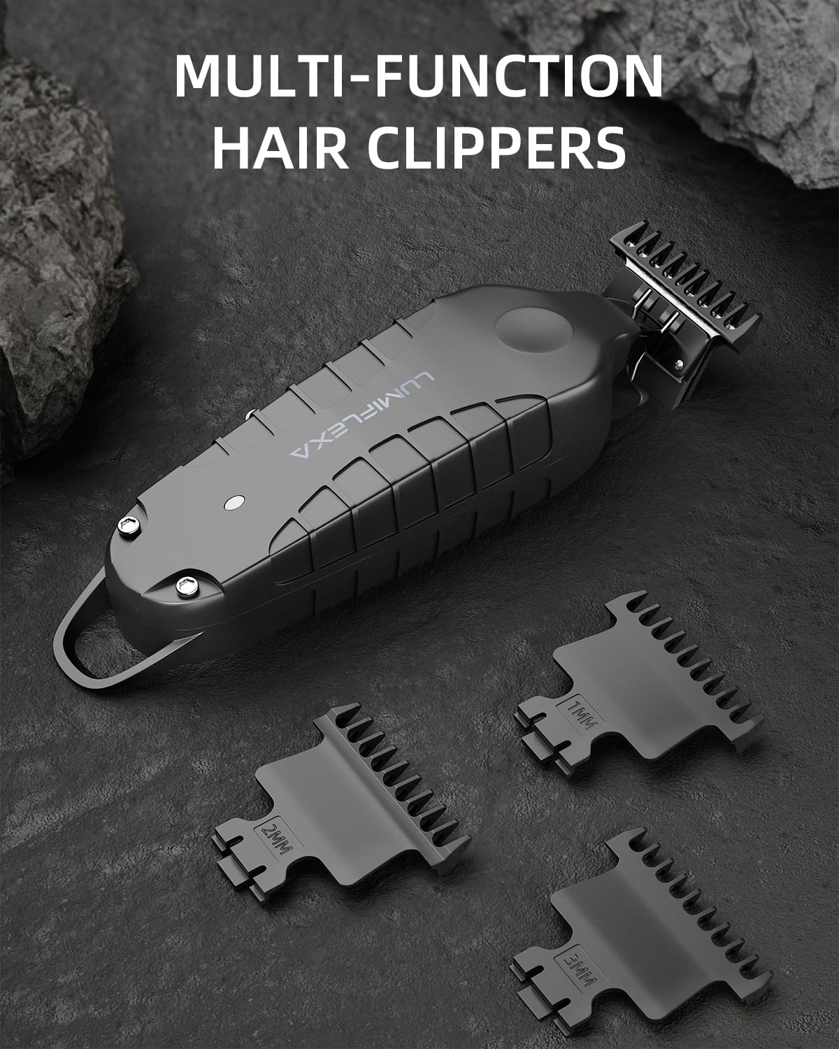 Lumiflexa Pro trimmer travel case ready for on-the-go grooming.