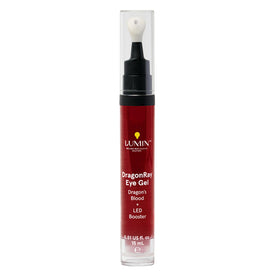 Lumin DragonRay Eye Gel tube close-up for refreshing under-eye care and hydration.