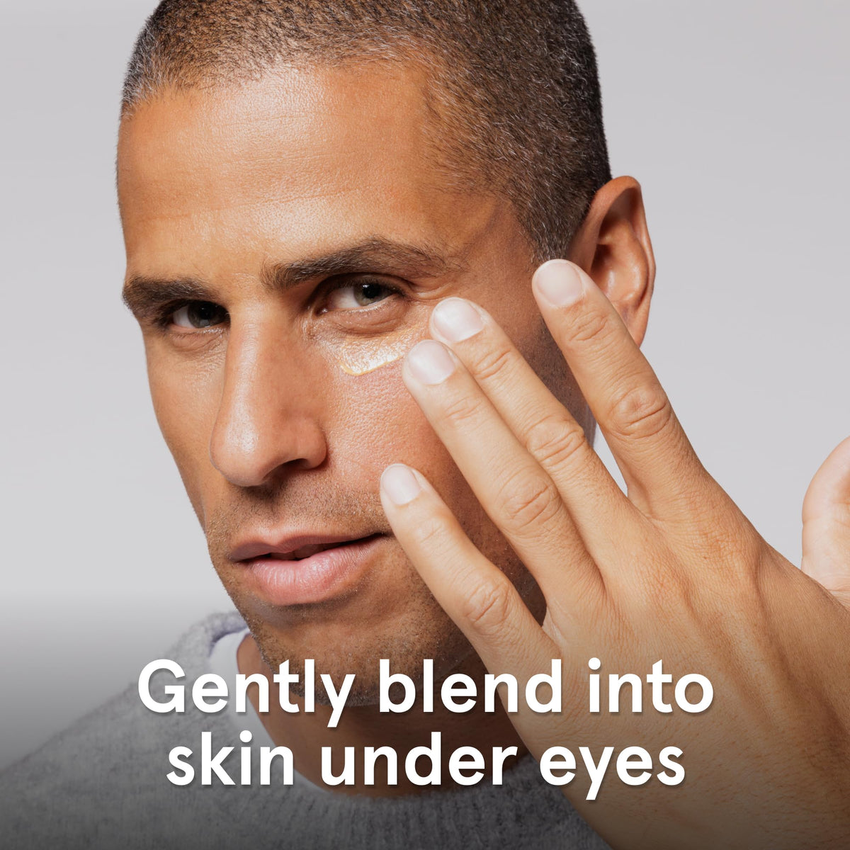 Lumin Instant Dark Circle Corrector texture swirl demonstrates creamy formula for easy blending