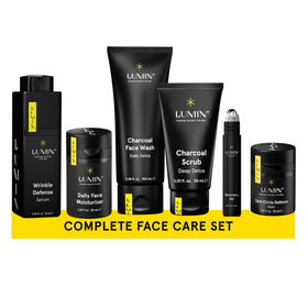 Lumin Charcoal Face Wash cleanses pores for a refreshed look.
