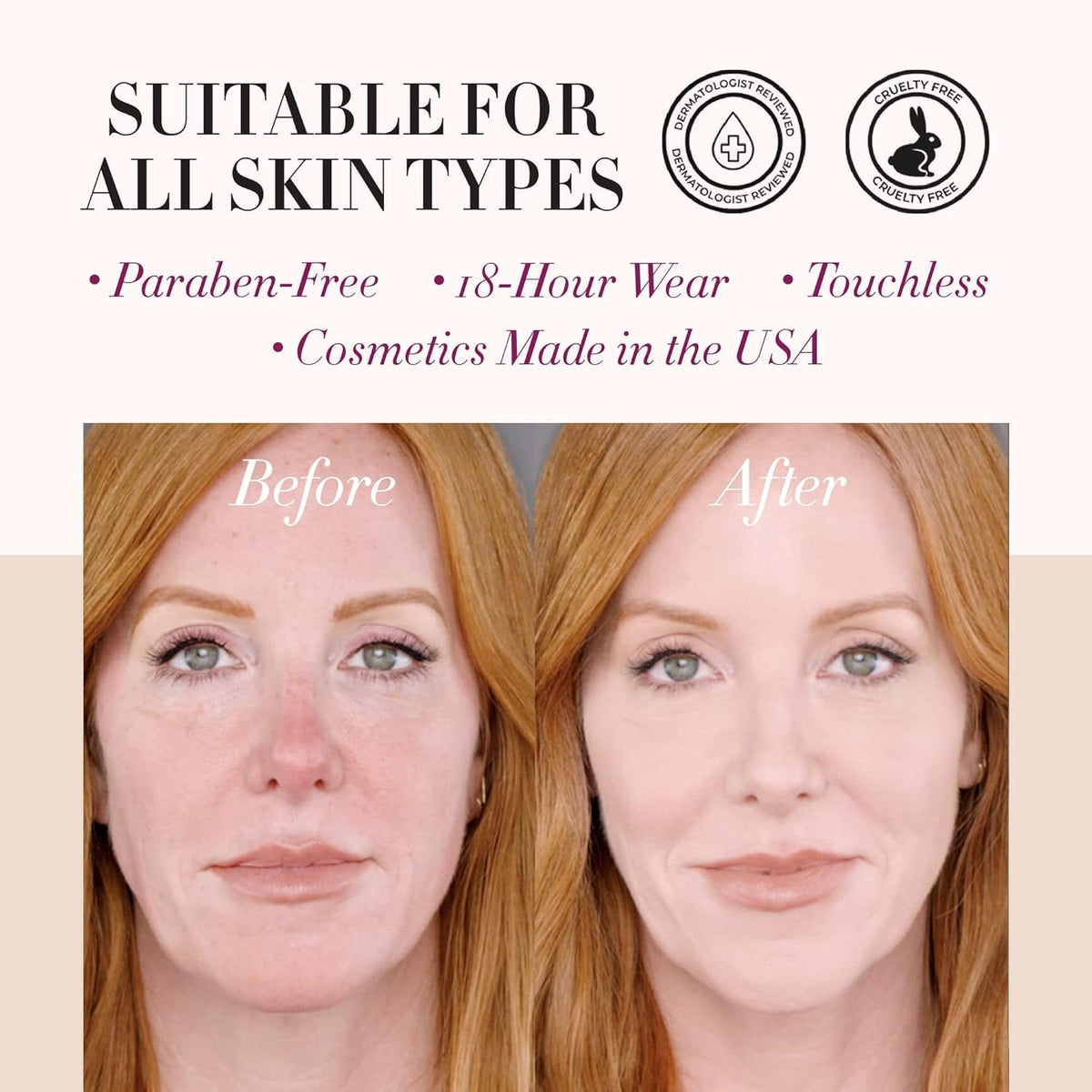 Luminess Air Icon foundation bottle: medium shade ready for airbrush finish.