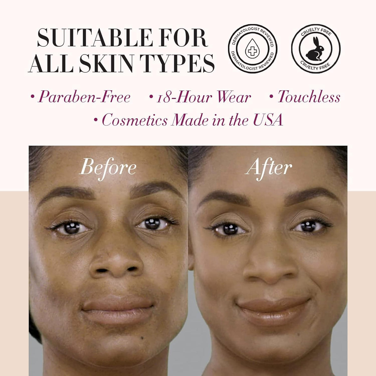 Luminess Illuminator: subtle glow for enhanced highlights.