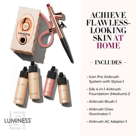 Luminess Air Icon Pro stylus enabling touchless, precise makeup application.