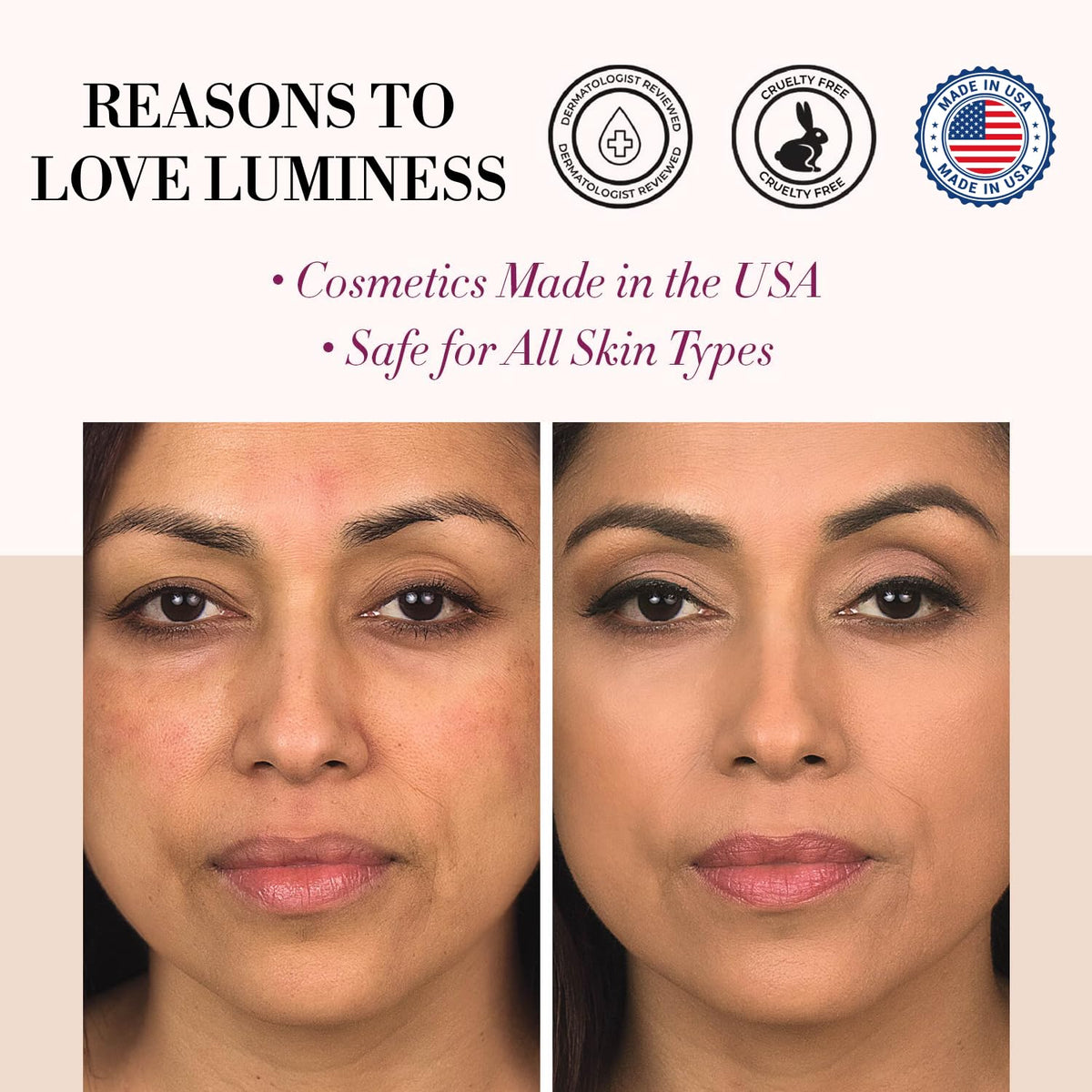 Luminess Air Silk 4-In-1 airbrush nozzle in action for even application.