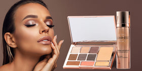 LUMINESS Face Time 3‑piece makeup kit for quick, complete looks