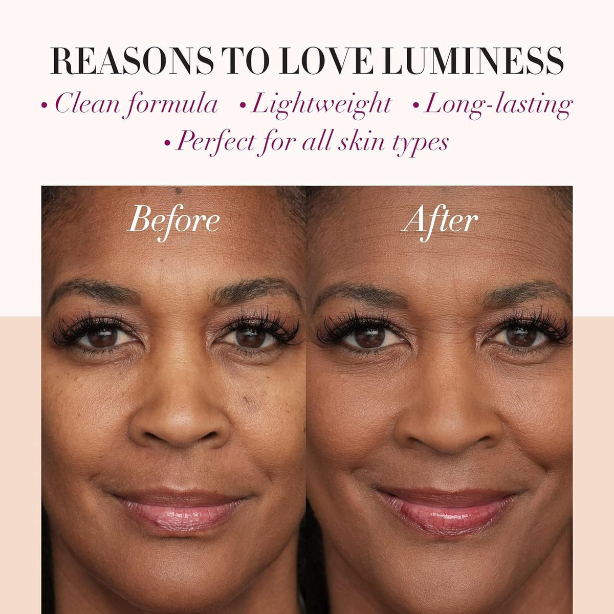 Luminess hydrolyzed silk hydration helps skin stay smooth and moisturized.