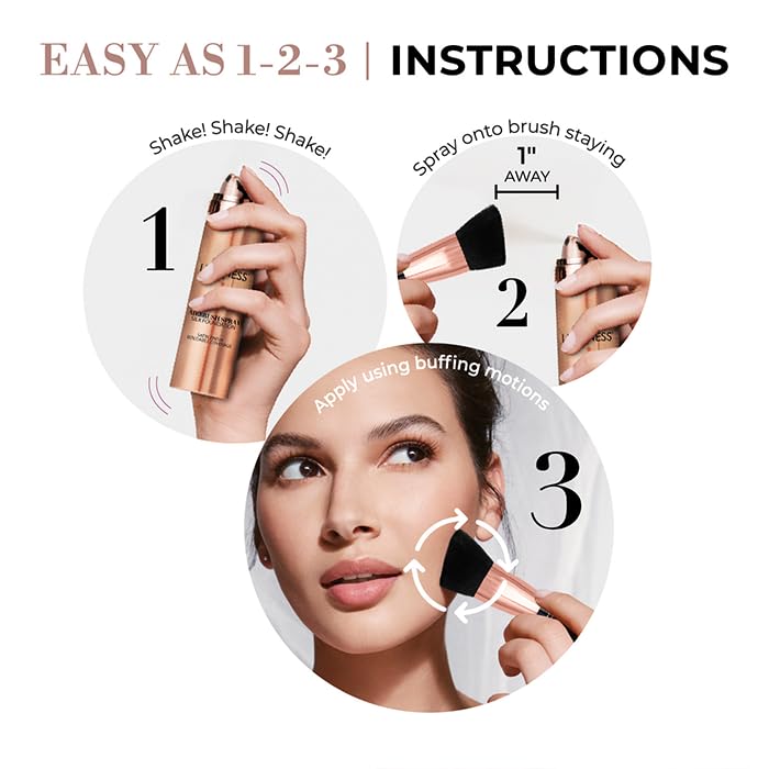 Luminess long-wear finish delivers a natural look with minimal touch-ups.