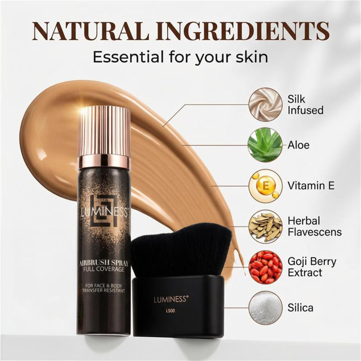 LUMINESS nine-shade range offers sun-kissed options for natural-looking bronzing.