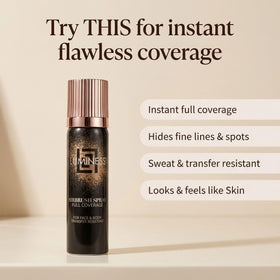 LUMINESS seamless skin-like glow on torso for smooth, blendable finish.