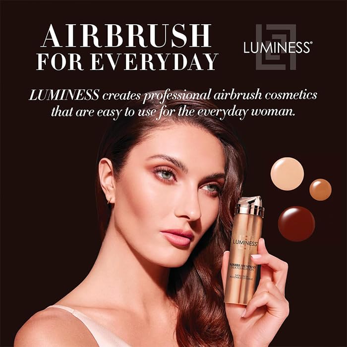 Luminess spray foundation enables easy, professional results with a simple mist.