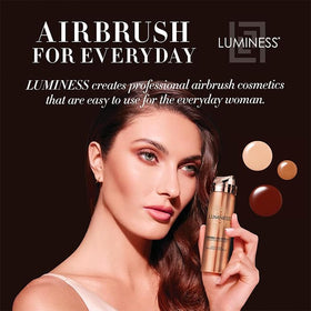 Luminess spray foundation enables easy, professional results with a simple mist.
