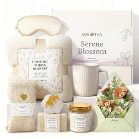 Lumireva care gift basket blanket – cozy warmth for relaxing nights