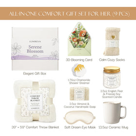 Lumireva care gift basket candle – soothing scent for a calm, spa-like atmosphere