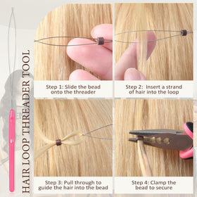 Lumitressa crochet hook for smooth extension placement